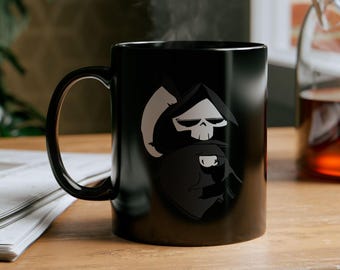 Disfruta de una buena taza de café con temática de videojuego. Pantalla de carga Disfruta de una taza de café en esta taza de cerámica (11 oz)