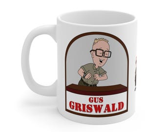 Taza de cerámica de Gus Griswald: Taza de café con dibujos animados de Recreo