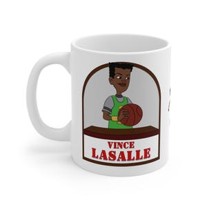 Vince Recess Cartoon TV Show Ceramic Mug, Vincent LaSalle Coffee Cup 11oz, Gift for Cartoon Lover, Kids TV Show Mug, Funny Cartoon Character