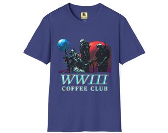Camiseta retro del Coffee Club de la Segunda Guerra Mundial: Camiseta gráfica de estilo vintage