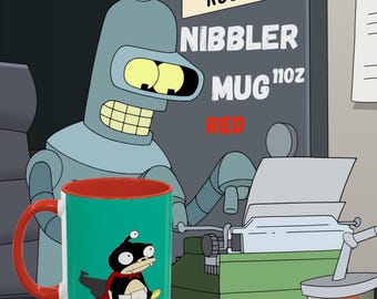 Caneca Nibbler Futurama Space Pet, caneca fofa de 11 oz, perfeita para amantes de cães e gatos, ideia de presente única, caneca decorativa de 11 oz