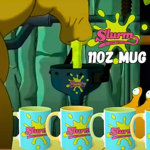 Wake Up with Slurm, Hilarious 11oz Office Mug, Great for Coffee, Fun Work Gift. Accent Mug, 11oz