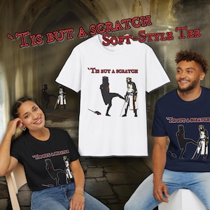 Tis but a scratch! the Holy Grail Black Knight Funny Unisex HD Cotton™ T-shirt