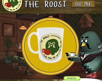 The Roost Keramikbecher: Brewster Videospiel-Thema (11 Unzen)