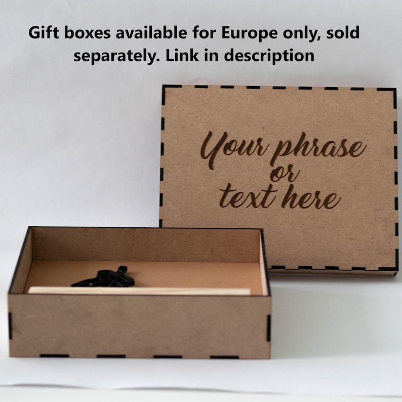 Customizable wooden gift box, ideal for special occasions, with elegant design and artisanal finish, perfect for surprising with a unique touch.