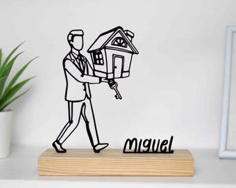 Real Estate Agent Sculpture - Office Decor & Realtor Gift