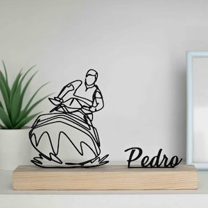 Personalized Jet Ski figure, ideal for competitions and ocean lovers.