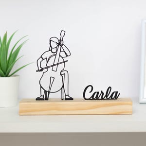Bracciale Per Violoncellista In Acciaio Inossidabile – Scritta “Preferirei Suonare Il Mio Violoncello” – Regalo Per Insegnanti Di Musica