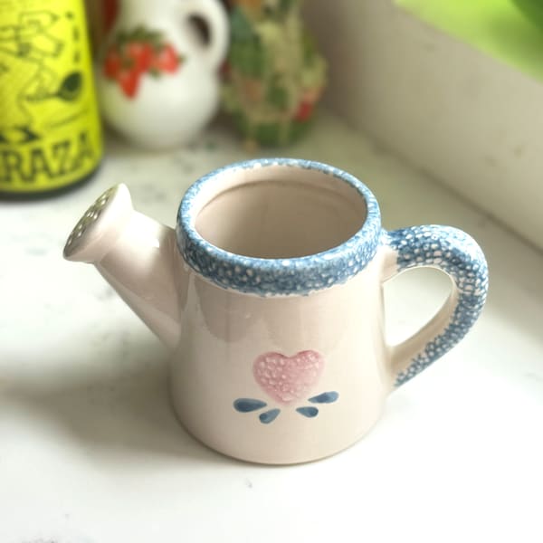 Small Vintage Heart Watering Can