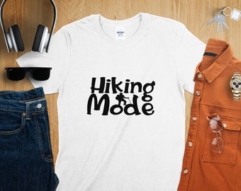 T-shirt graphique mode randonnée - T-shirt aventure en plein air - Parfait pour les amateurs de trail - Cadeau unique pour le randonneur, t-shirt en coton confortable