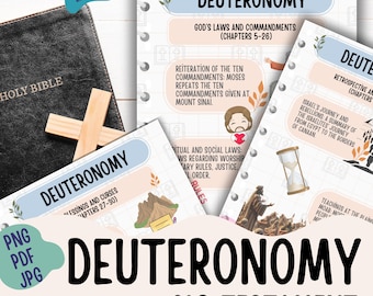 Deuteronomy Made Simple Printable - Old Testament Made Simple Bible Study Guide Easy To Use Bible Study Bible Notes PNG , PDF and JPG files