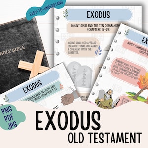 Exodus Made Simple Printables - Old Testament Made Simple Bible Study Guide Easy To Use Bible Study Bible Notes PDF,PNG,JPG Bible