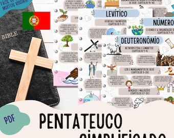Bible in Portuguese, Pentateuch in porteguese, Bible study guide, Old Testament, Genesis, Exodus, Leviticus, Numbers, Deuteronomy, Bible.