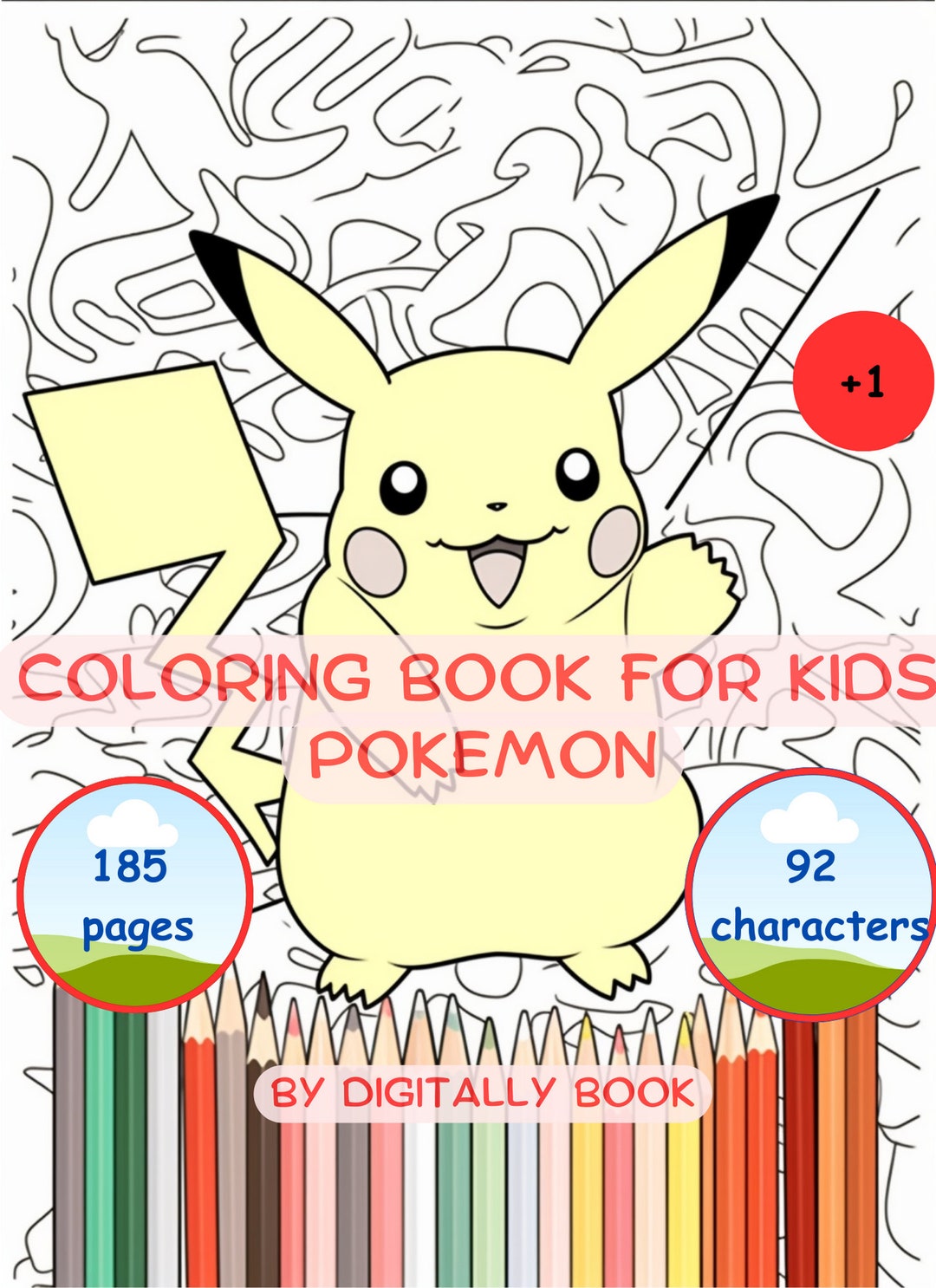 185 Pokemon Coloring Pages /A4 Format for Children's Creativity / Kid ...