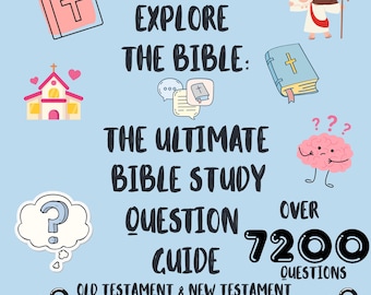 The Ultimate Bible Study Questions Guide: OT and NT Bible Study Questions for Kids & Adults – 4 Age Levels – Christian Homeschool Resource