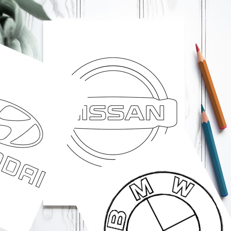 Car Brands Coloring Pages Car Logos Coloring , Automotive Logos, Car ...