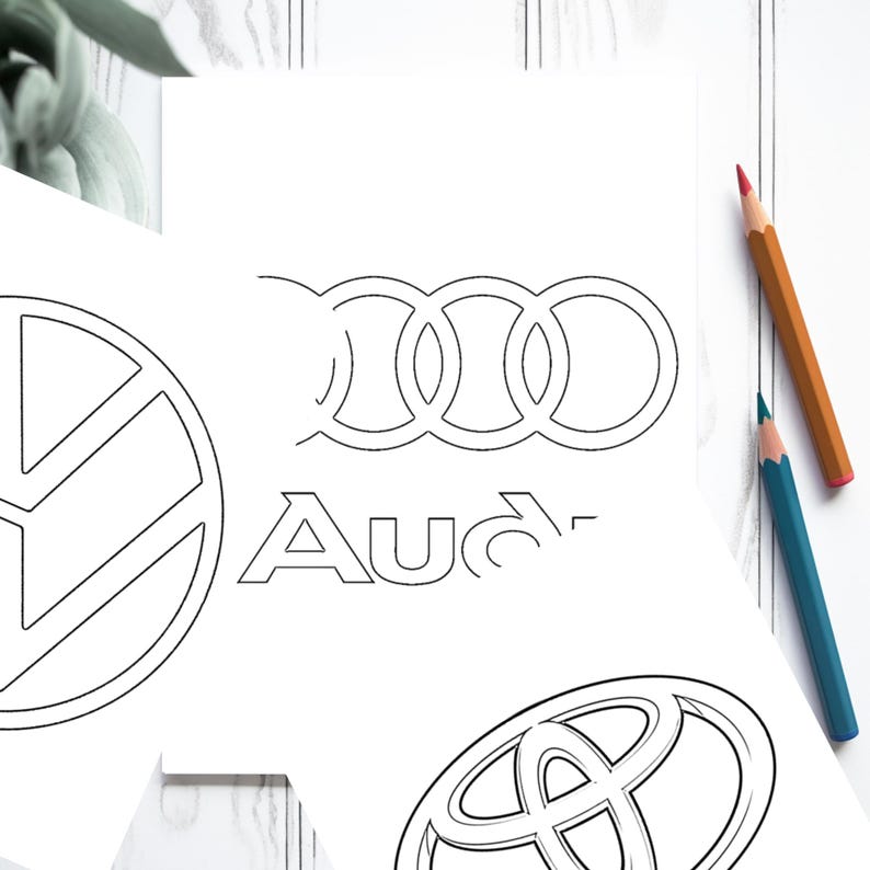 Car Brands Coloring Pages Car Logos Coloring , Automotive Logos, Car ...