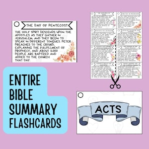 Gesamte Bibel einfach gemacht Flashcard Bibelstudienführer Flashcard Einfach zu verwendende Bibelstudie Bibelnotizen Flashcards Heilige Bibel Neues und Altes Testament