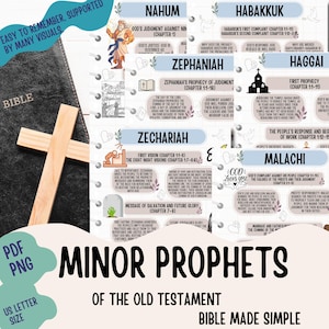The Minor Prophets of the Old Testament , The Minor Prophets Books Summary , Old Testament Made Simple , Bible Study Guide Easy To Use