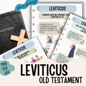 Leviticus Made Simple Printable - Old Testament Made Simple Bible Study Guide Easy To Use Bible Study Bible Notes PNG, PDF , JPG