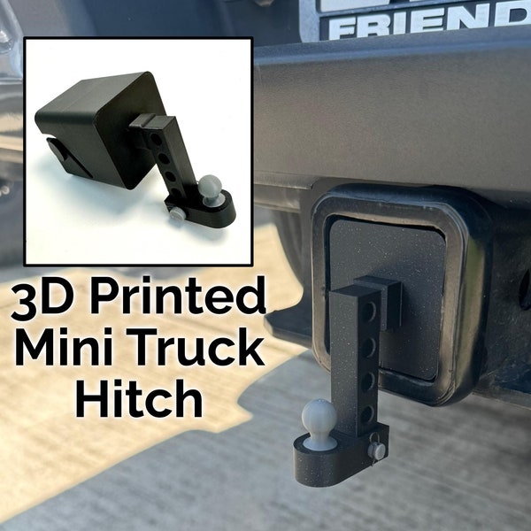 Mini Trailer Hitch, 3D printed, Tiny Truck Hitch, Teeny Weeny Twuck Hitch, Funny, Widdle Hitch, Gag Gift, Truck Accessory