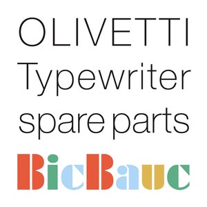 ORIGINAL OLIVETTI Schreibmaschinen-Ersatzteile - Lettera 22, Lettera 32, Valentine, Studio 42, Studio 45, Ico...