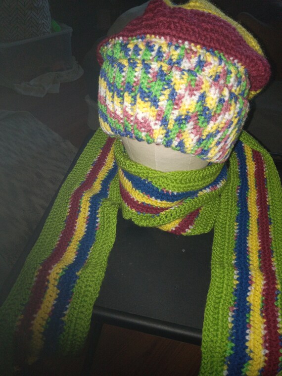 Slouchy Beanie and Scarf Set - Etsy display picture 3