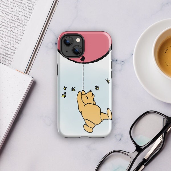 Tough Case for iPhone® | Pooh Pink Balloon | Tough Cases for all iPhone® models | Classic Winnie the Pooh | Winnie Pooh Bear Phone Case