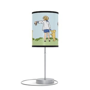 Lamp | Christopher Robin & Pooh | Classic Colors | Vintage Classic Winnie the Pooh Bedroom or Nursery Decor | Pooh Baby Registry Gift