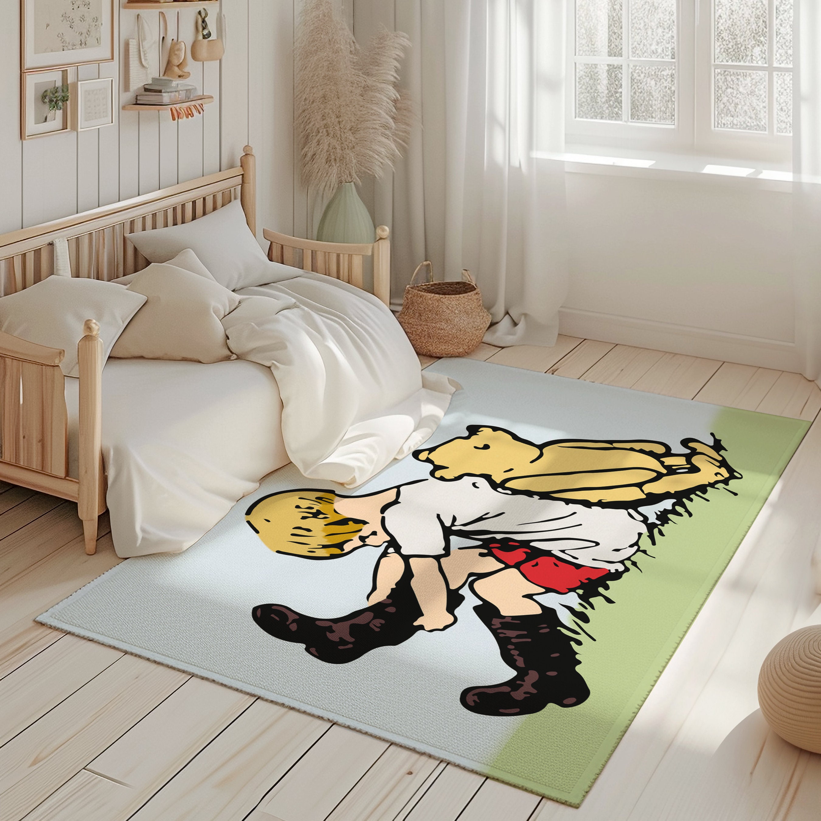 Winnie the Pooh Round Rug - Etsy