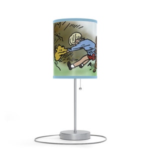 Lamp | Winnie the Pooh in a Tight Spot | Classic Colors | Vintage Classic Winnie the Pooh Nursery or Bedroom Decor | Pooh Baby Registry Gift