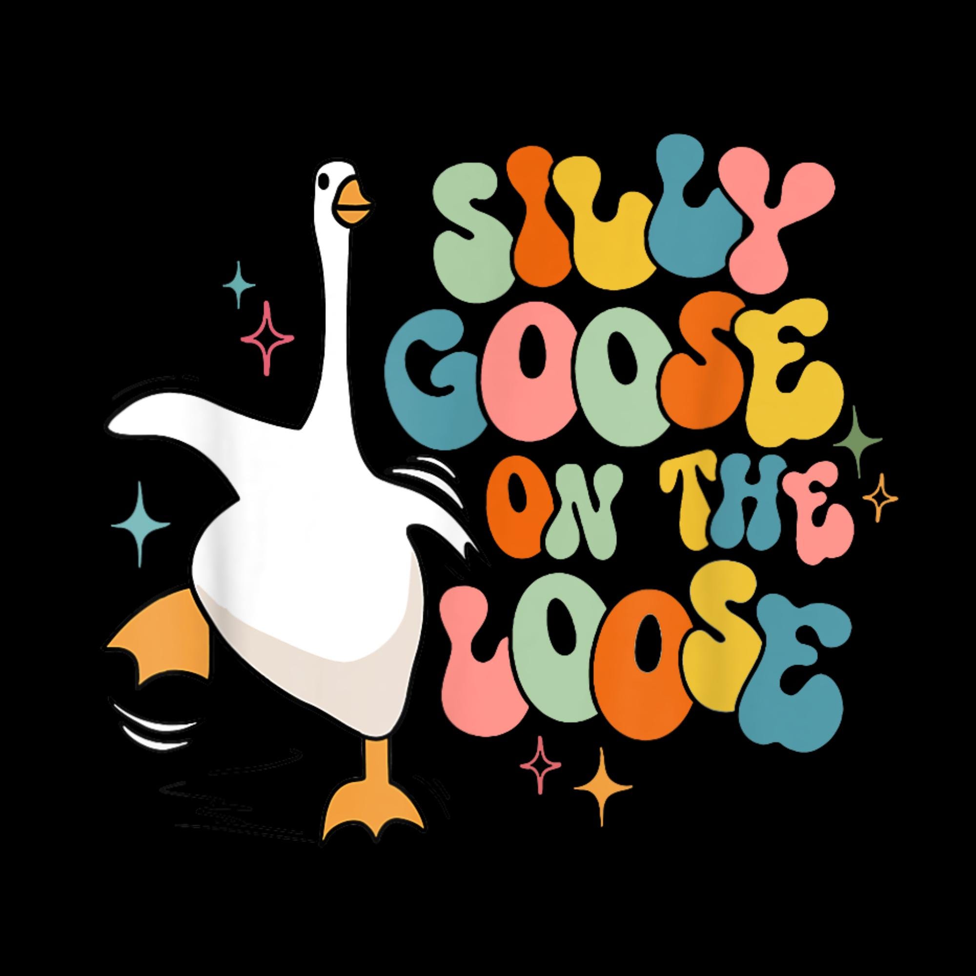 Funny Goose Meme PNG JPG: Silly Goose on the Loose Design (digital ...