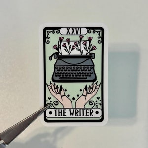 The Writer Tarotkaartsticker