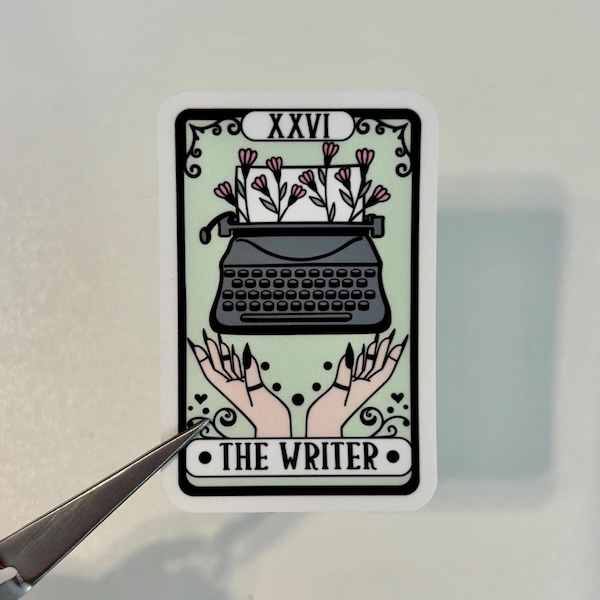 The Writer Tarot Card Sticker