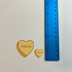 Book Boyfriend Conversation Heart Stickers image 3