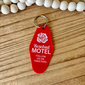 Rosebud Motel Vintage Keychain