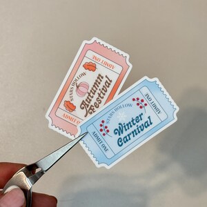 Stars Hohle Ticket Sticker