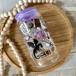 16oz Romantasy Glass Can Tumbler