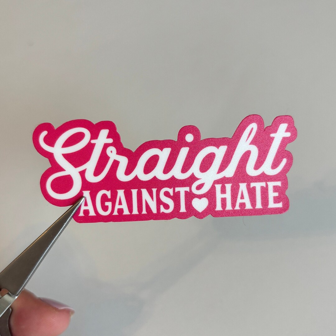 Straight Against Hate Sticker - Etsy