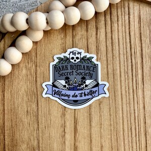 Dark Romance Book Badge Sticker
