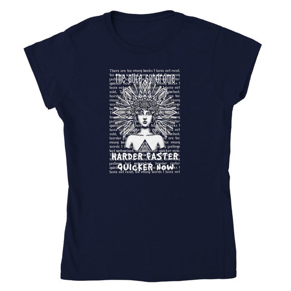 Harder Faster - Headdress black text - Classic Womens Crewneck T-shirt