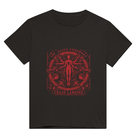 Crash Landing - red spider heart - Heavyweight Unisex Crewneck T-shirt