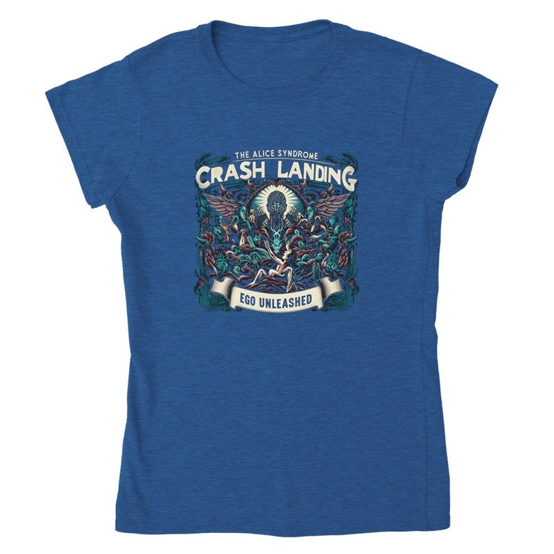 Crash landing Ego unleashed Classic Womens Crewneck T-shirt Heather Royal