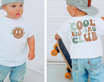 Cool Big Brother Club Shirt, Pregnancy Announcement, Big Bro, Promoted To Big Brother, Cute Brother Shirt, Toddler Gifts, Gift for Kids