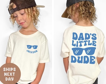 Personalized Dad's Little Dude Shirt, Father Son Shirts, Dad and Baby Matching Shirt, Father's Day Custom Shirt, Gift for husband