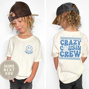 Personalized Crazy Cousin Club Shirt, Big Cousin Shirts Matching Cousin Shirt, Little Cousin Shirt, Cousin Crew Shirt, Matching Cousins Tees