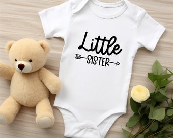 Little Sister Onesie® - Gift Baby Onesie®- Newborn Gift - Baby Sister Onesie®- Cute Baby Onesie®