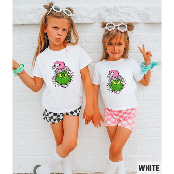 Kids Pink Grinch Sweatshirt Kids Pink Grinch Sweatshirt