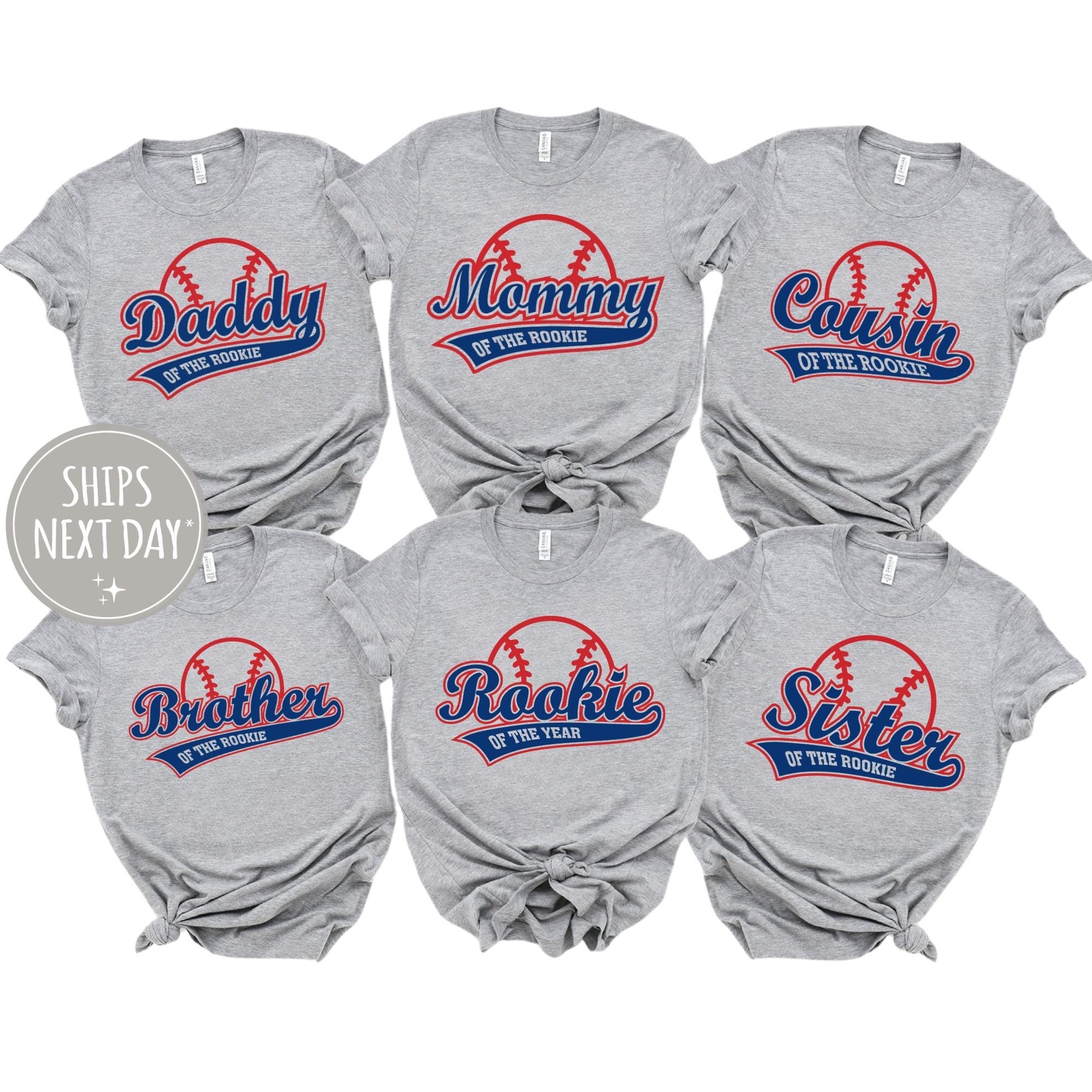 Custom Rookie of the Year Birthday Shirt, Personalized Baseball Family ...