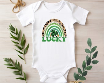 St Patricks Day Regenbogen Baby Body®, Irisches Baby Geschenk, Neugeborenen Shirt, St Patrick's Day Kleinkind Shirt, Kleinkind Shirt, Shamrock Body®